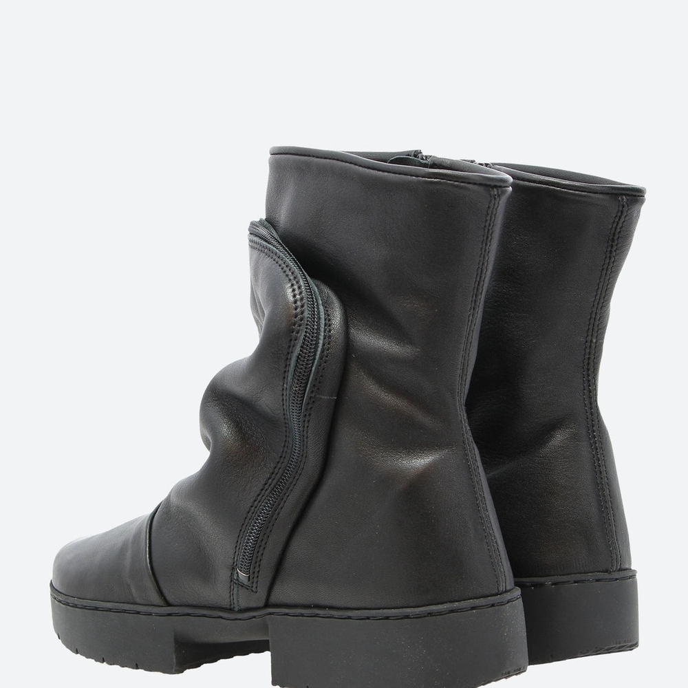 Trippen Sport Clutch Black Leather Ankle Boots Women's 10 German Handcrafted - Picture 9 of 16
